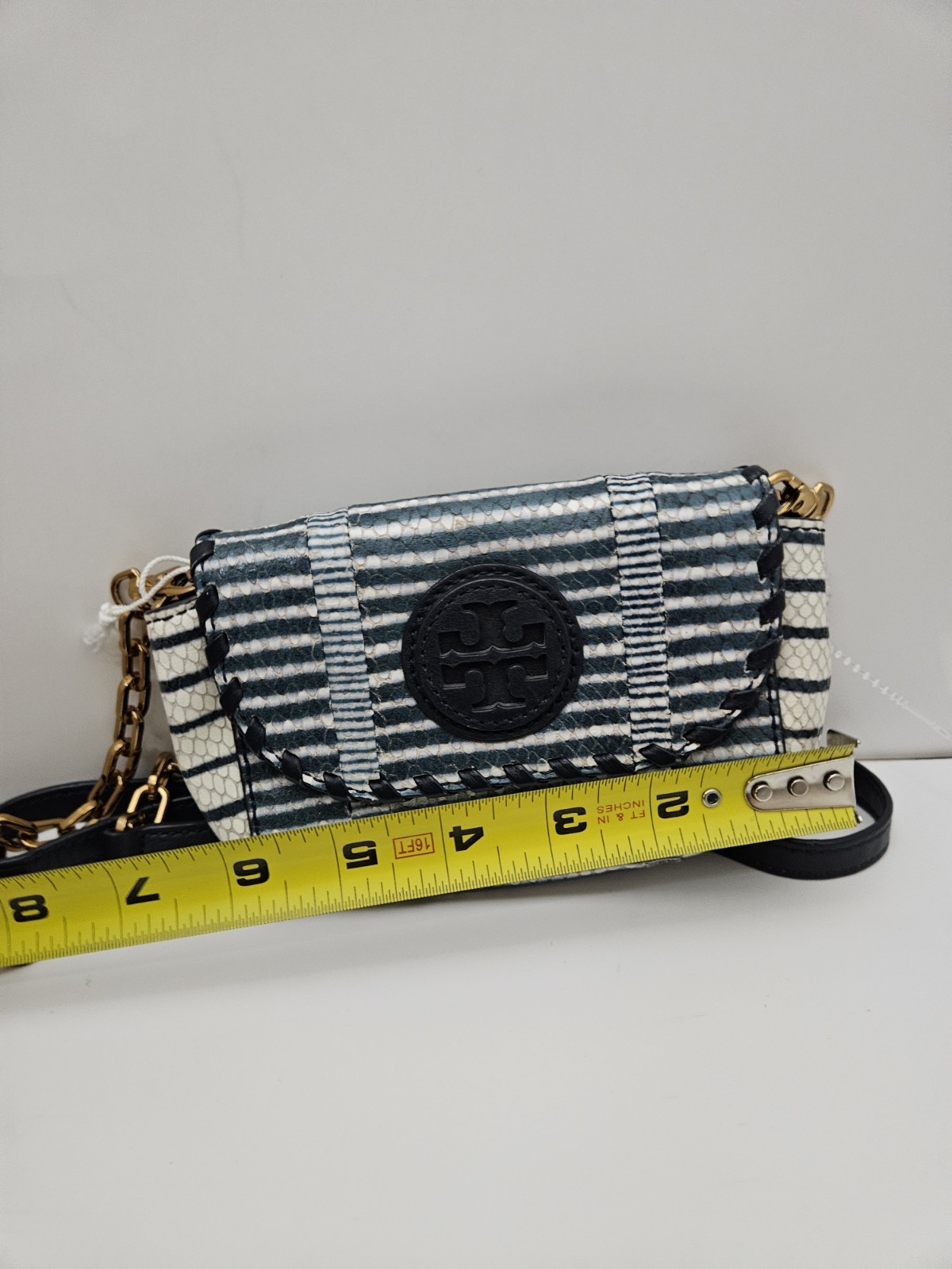 Tory Burch Python Embossed Border Chain Shoulder … - image 10