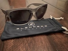 BLENDERS Sunglasses SAGE CRUISER Polarized Opaque Frame Smoke Green Lens NEW