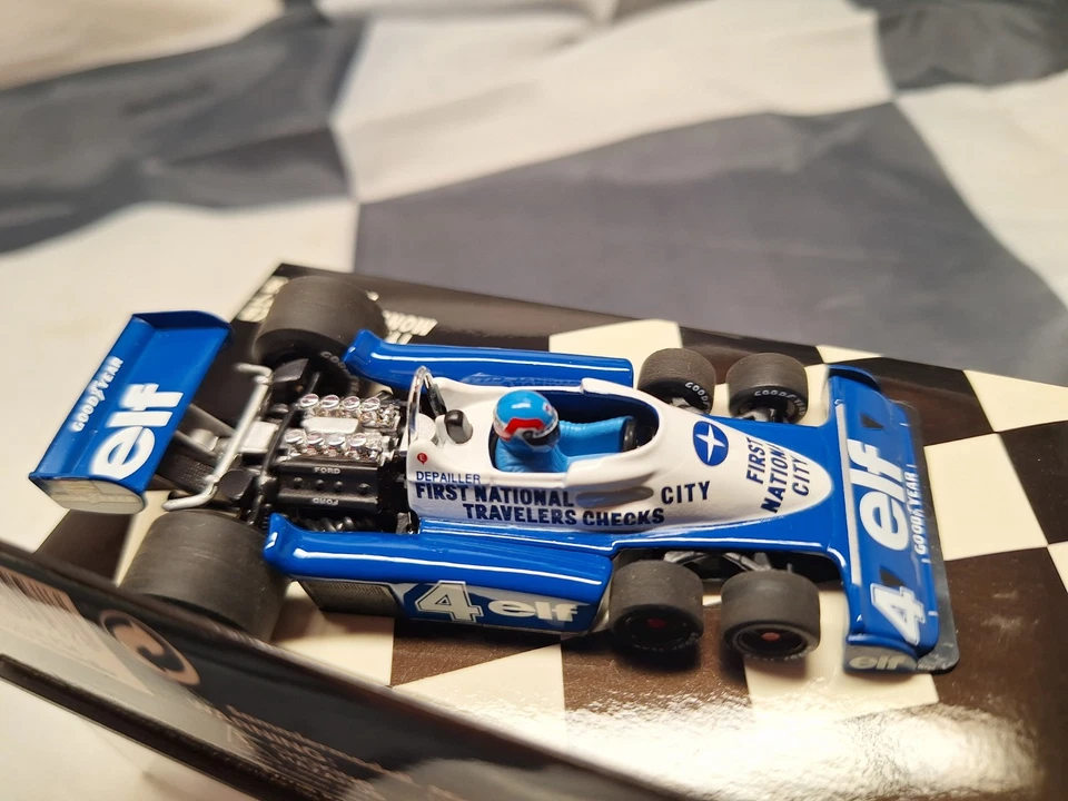 MINICHAMPS /F1 - 1977 TYRRELL P34 FNCB - PATRICK DEPAILLER- 1/43 SCALE MODEL CAR - Image 4 of 4