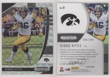 2020 Panini Prizm Draft Picks Blue Wave Prizm /299 George Kittle #31