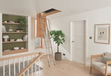 2.69m Loft Ladder Folding Aluminium Attic Access Hatch Space Saving