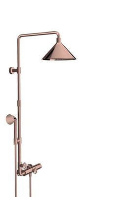 Hansgrohe Showerpipe Axor Front 26020300 Polished Red Gold