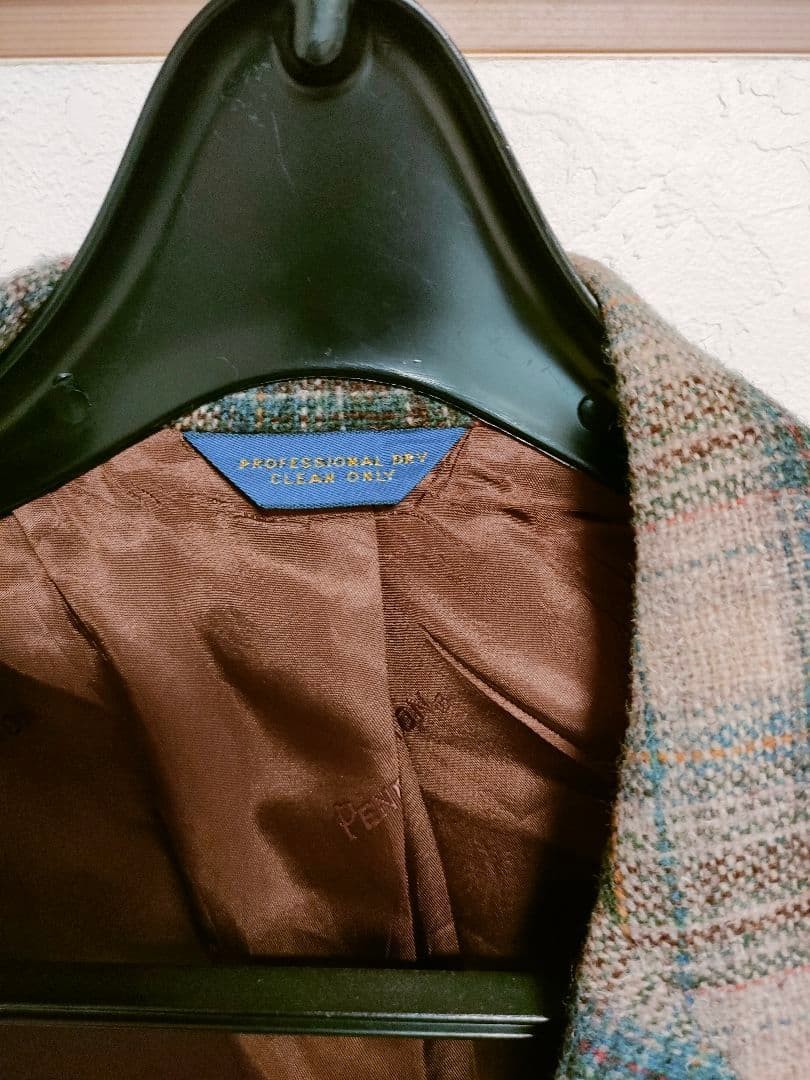 Pendleton Wool Check Pattern Tailored Jacket Brow… - image 4