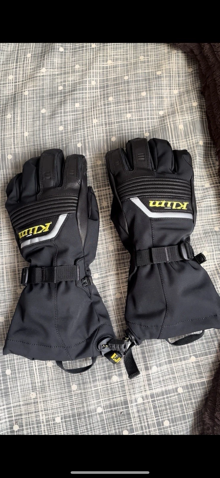Klim Winter Motorcycle Gloves – Insulated, Waterproof, Adjustable Strap size S