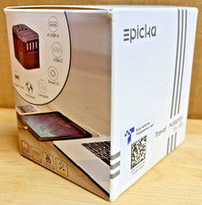 EPICKA Universal Travel Plug Adapter TA-105, USB-C & 4 USB-A, NEW in Box