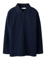Polo-Shirt Name IT Jungen Nkmkally Ls Nreg, Dark Sapphire, 134/140 Cm