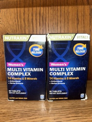 2Pk-Nutraxin Multi Womens Vitamins Energy Support, Nourishes Hair, Skin & Nails
