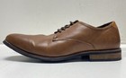 Steve Madden Lorenzzo Tan Brown Plain Toe Oxford Derby Men's Size 9 — photo 1