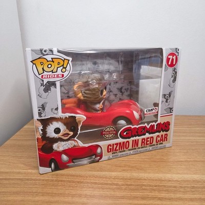Funko Pop! Gremlins #71 Gizmo in red car Special Edition Rides Vinylfigur