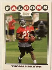 2008 Thomas Brown Topps Rookie Card #361. rookie card picture