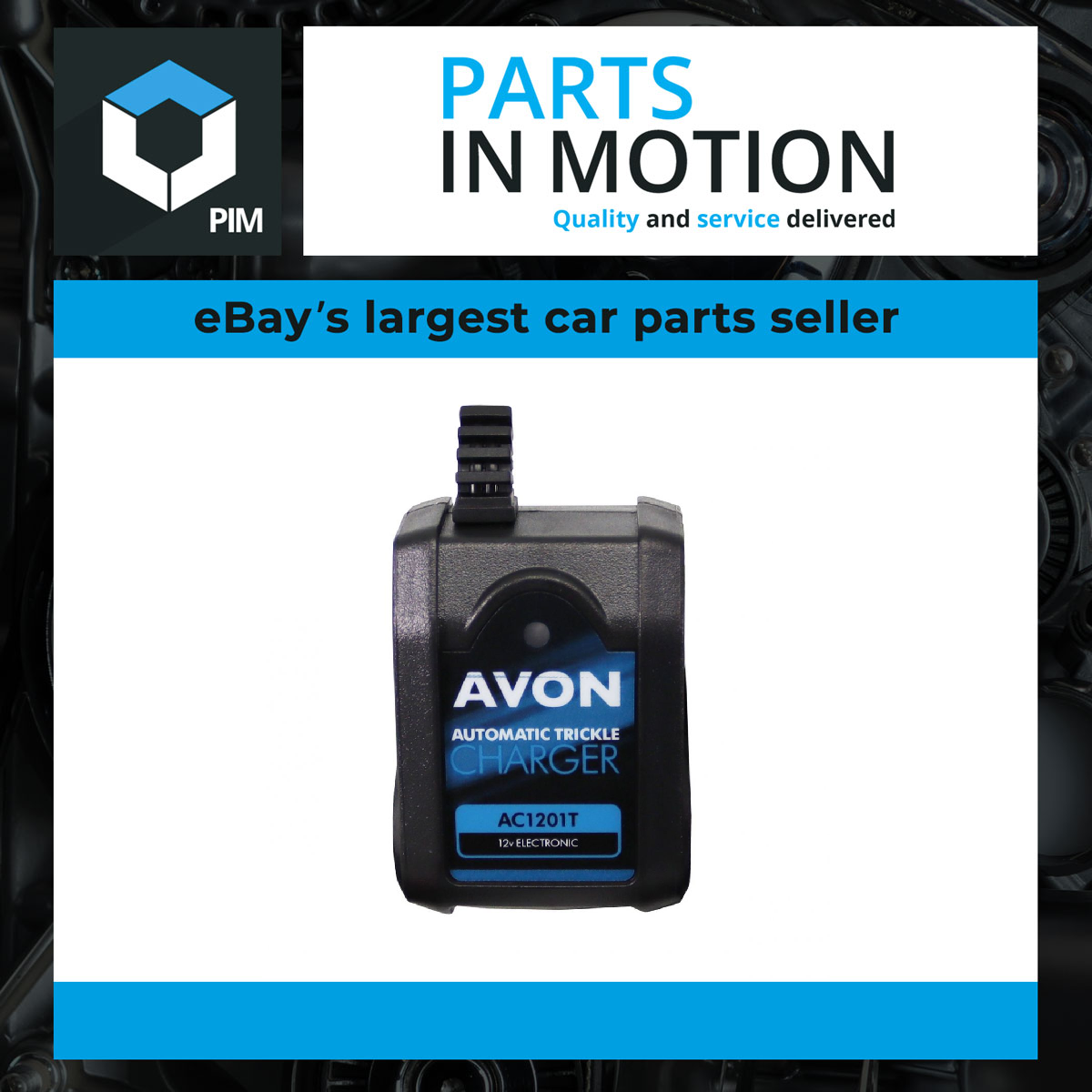 AC1201T AVON Plug Top Trickle Battery Charger 12V 1A
