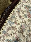 Louis XV Style French Settee and Chair.  Excellent Cond. 1930s Floral Mahogany — photo 2
