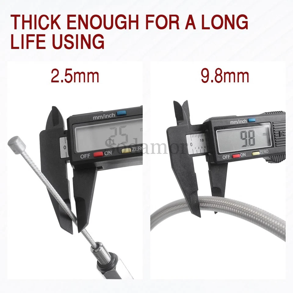 Línea de cable de embrague 71" 180 cm para Harley Softail Heritage Road King Sportster Foto 4 de 4