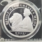 2021 G. Britain Alderney Una & The Lion Proof Coin- 2 Oz 0.999 Fine Silver