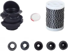 SOPOGER Archery 37/45 Hooed Degree Peep Sight Kit 6X 8X 37 8X, Black 