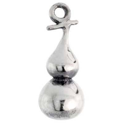 925 Sterling Silber Doppel Träne Charm Anhänger 1/2 (13mm) Zoll hoch