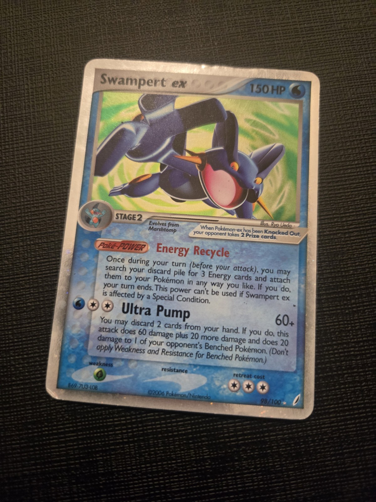 Swampert ex 98/100 Crystal Guardians Holo