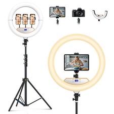 18 inch Ring Light with Stand,Foldable Large Ring Light for ipad iPhone,LCD D...