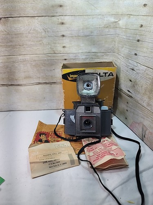 #ad Vintage Imperial Delta Model 127 Film Camera Removable Flash Box And Papers $56.00