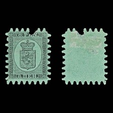 8929: Finland SG46 8p Black on Green. MNG 1867 Sc#7f Mi6Cx Filler C£450