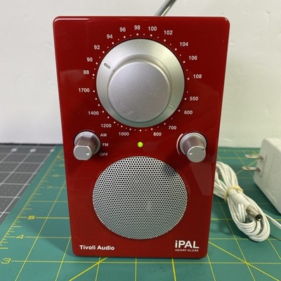 Tivoli Audio iPAL Portable AM/FM Radio Henry Kloss Red Tested w