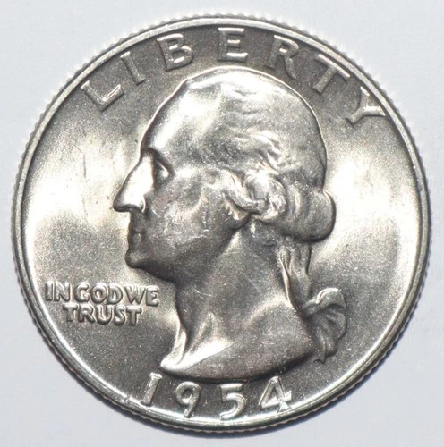 1954 S Washington Quarter CHOICE BRILLIANT UNCIRCULATED (B112)