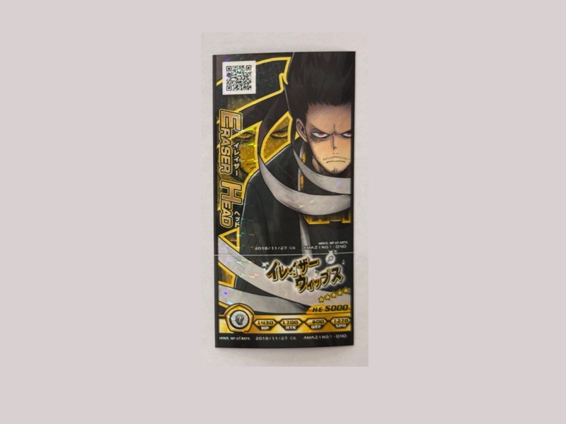 My Hero Academia Heroes Battle Rush Card Shota Aizawa Eraserhead GOLD Japan