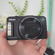 Nikon COOLPIX S9700 Digital Camera 16.0MP 30x Optical Zoom Black 90% New