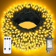 Fairy Lights Plug in 10m 100 LED Warm White String Lights with Remote Control T