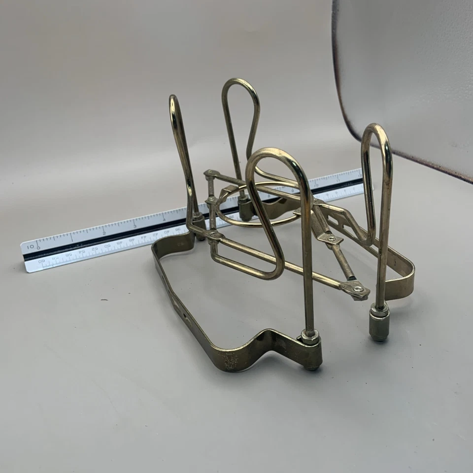 MCM Chrome Expandable Casserole Dish Carrier/Trivet Up to 15" VTG Made In Italy - Image 3 of 4