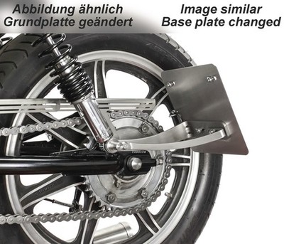 XS400 seitlicher Kennzeichenhalter ''Pur'' inkl Kennzeichenbeleuchtung