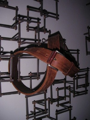 y2k y s for men yohji yamamoto brushed leather belt