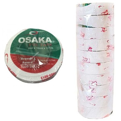 AAProTools White Cricket Ball Tape Tennis Pack of 10 Roll. Red 