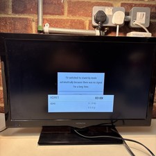 HITACHI 22HYC06U TV with Remote Black HDMI SCART