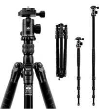 SIRUI Traveler 7A 65.55'' Aluminum Camera Tripod, E-10 Panorama Ball Head