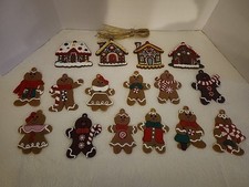 Set of 16 Gingerbread Man Tree Ornaments