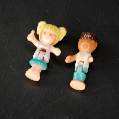 1992 Polly Pocket Vintage Stampin' School Matt Tiny Tina Figures Bluebird Toys