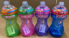 Nuby Easy Grip Sippy Cup, 6m , 10 oz, 4 Ct