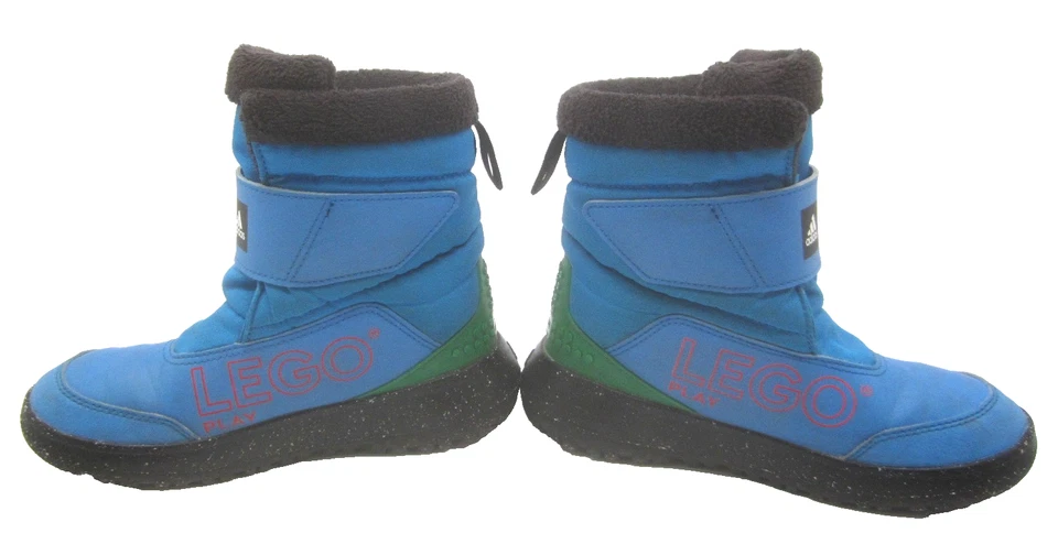 Adidas & Lego Colab Winterplay Winter Snow Boots Big Kid Sz US 2 - Image 3 of 4