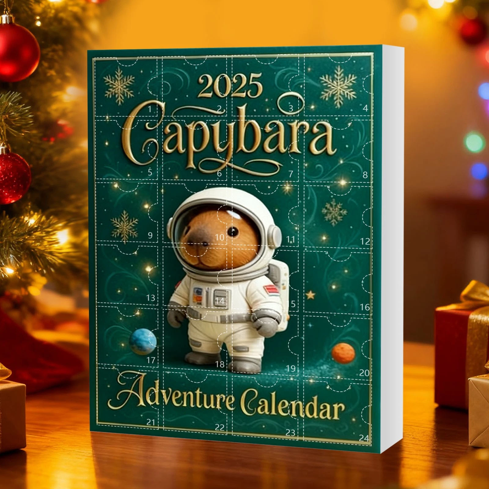 Capybara Acrylic Advent Calendar 2025 24-Day Countdown with Surprise Gifts