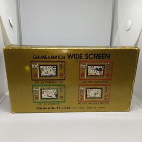GAME & WATCH FIRE Wide Screen Box Instruction Inner Box Working