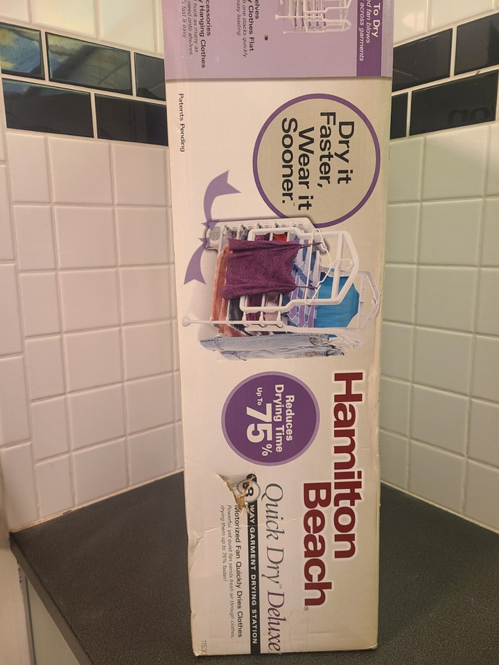 Hamilton Beach Quick Dry Deluxe Garment Drying Station 8 ways to dry