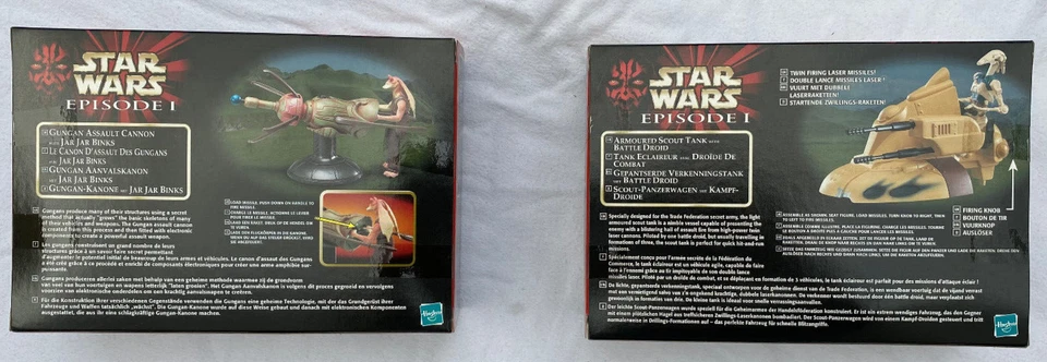 Star Wars GUNGAN ASSAULT CANON & ARMORED SCOUT TANK EPISODE 1 EURO MISB 1999 - Image 2 of 4