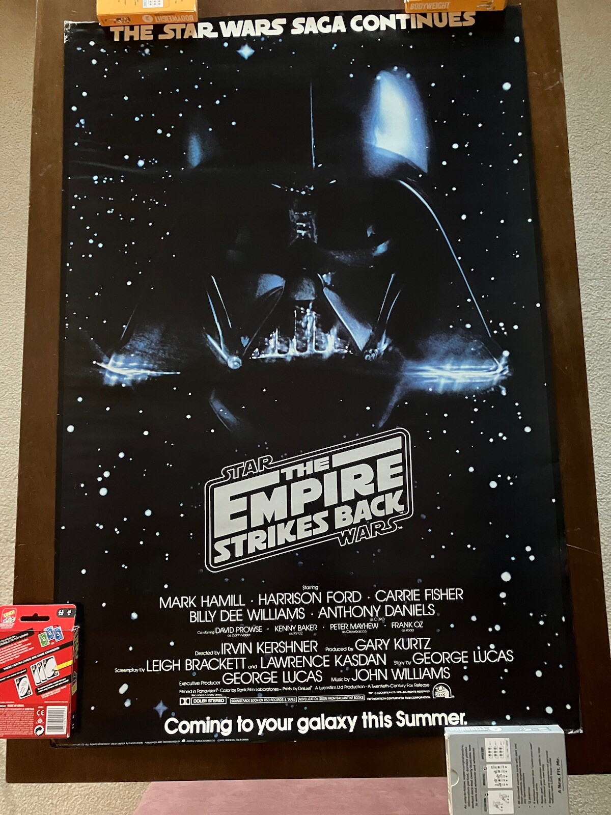 Star Wars L'impero colpisce ancora poster 1979 24x36 Lucas film autentico  PTW532, image size:1200x1600