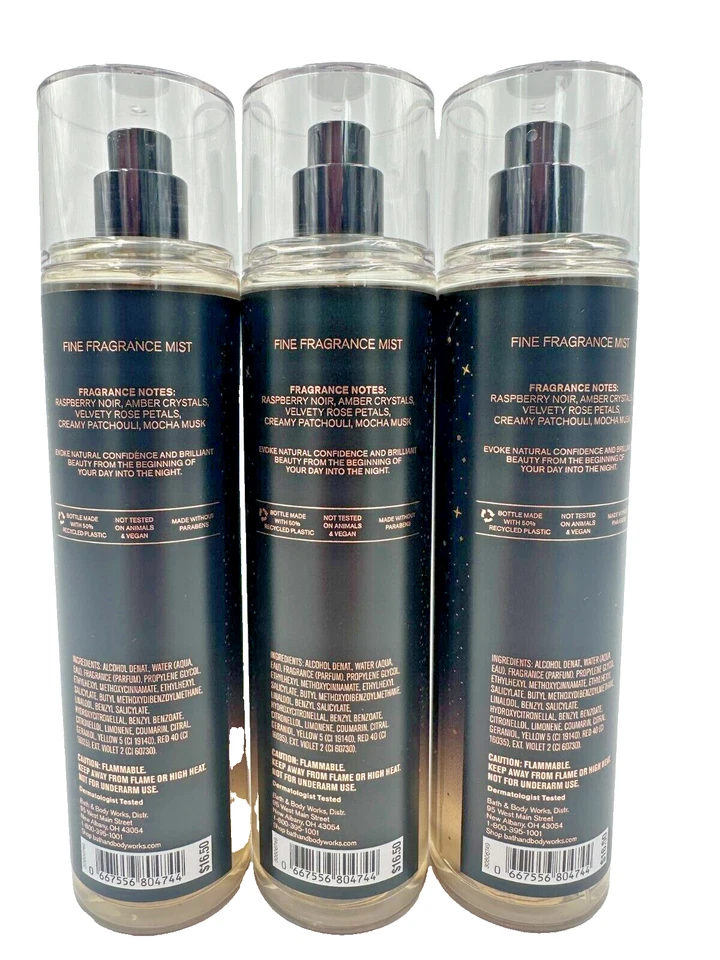 Bath & Body Works LOTE de 3 Into The Night Fragancia Fina Perfume Spray Bruma 8 OZ Foto 2 de 2