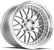 One 19x11 Aodhan AH02  5x114.3 +15 Flow Forged Silver Wheel