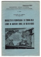 Manuale di terapia delle lesioni da armi chimiche - Ministero Guerra 1935