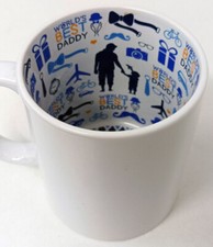 36 x 11oz Blank Dye Sublimation Mugs With Worlds Best Daddy Inner Design