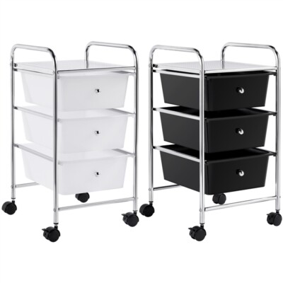 Cassettiera Impilabile 14L X 3 - Organizzatore Plastica Bianco Per Ufficio O Casa, Facile Da Pulire - Foto 3