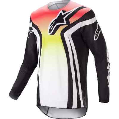 Alpinestars Racer Semi MX Jersey Off-Road Top Black Multi